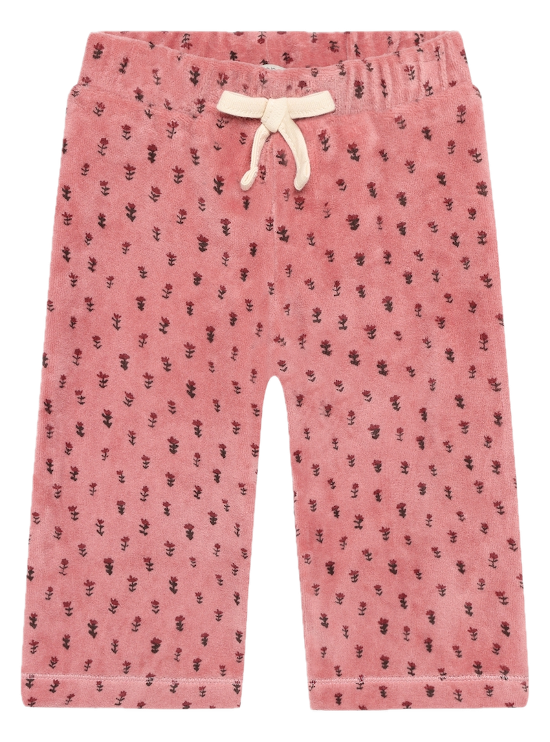 Noppies Baby Mädchen Velourshose in Ash Rose mit Blumen Allover – Weiche Babyhose Noppies Baby Mädchen Velourshose in Ash Rose mit Blumen Allover – Weiche Babyhose
