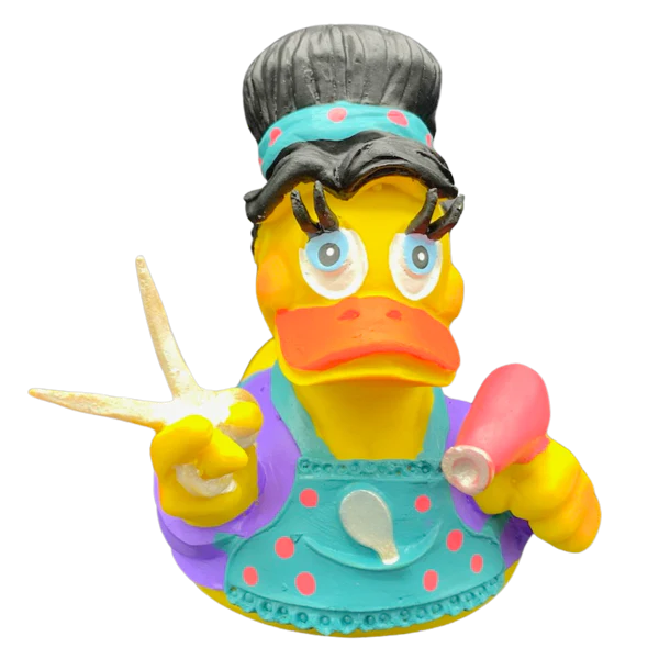 Lanco Friseur Duck - Naturkautschuk Badeente - Friseurin