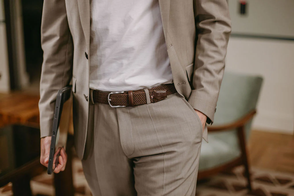 La Boucle Florence MONO Brown Stretch Gürtel Braun