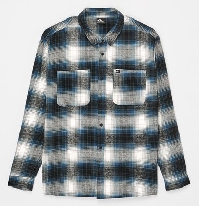 Quiksilver Glenbrook Holzfeller Karohemd Überhemd für Männer in Blau Quiksilver Glenbrook Holzfeller Karohemd Überhemd für Männer in Blau