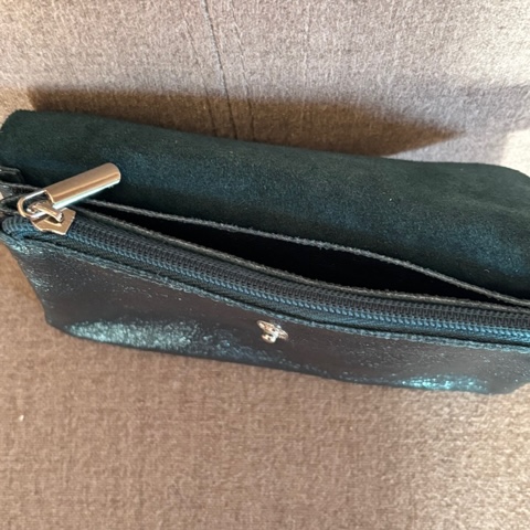 BFF Soft Leder Glitzer Geldbeutel - Tannengrün Glam Glitzer - Large BFF Soft Leder Glitzer Geldbeutel - Tannengrün Glam Glitzer - Large