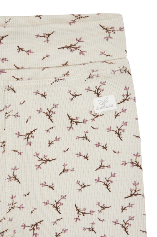 Hust & Claire Gust Jersey Jogging Hose in Oat Milk Creme mit Blumen - SALE