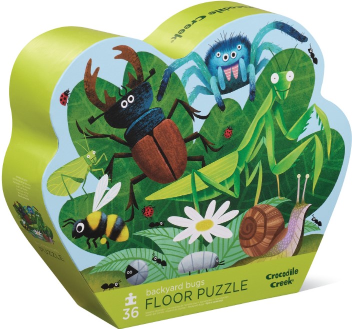 Crocodile Creek Puzzle - Backyard Bugs - Garten Insekten 36 Teile