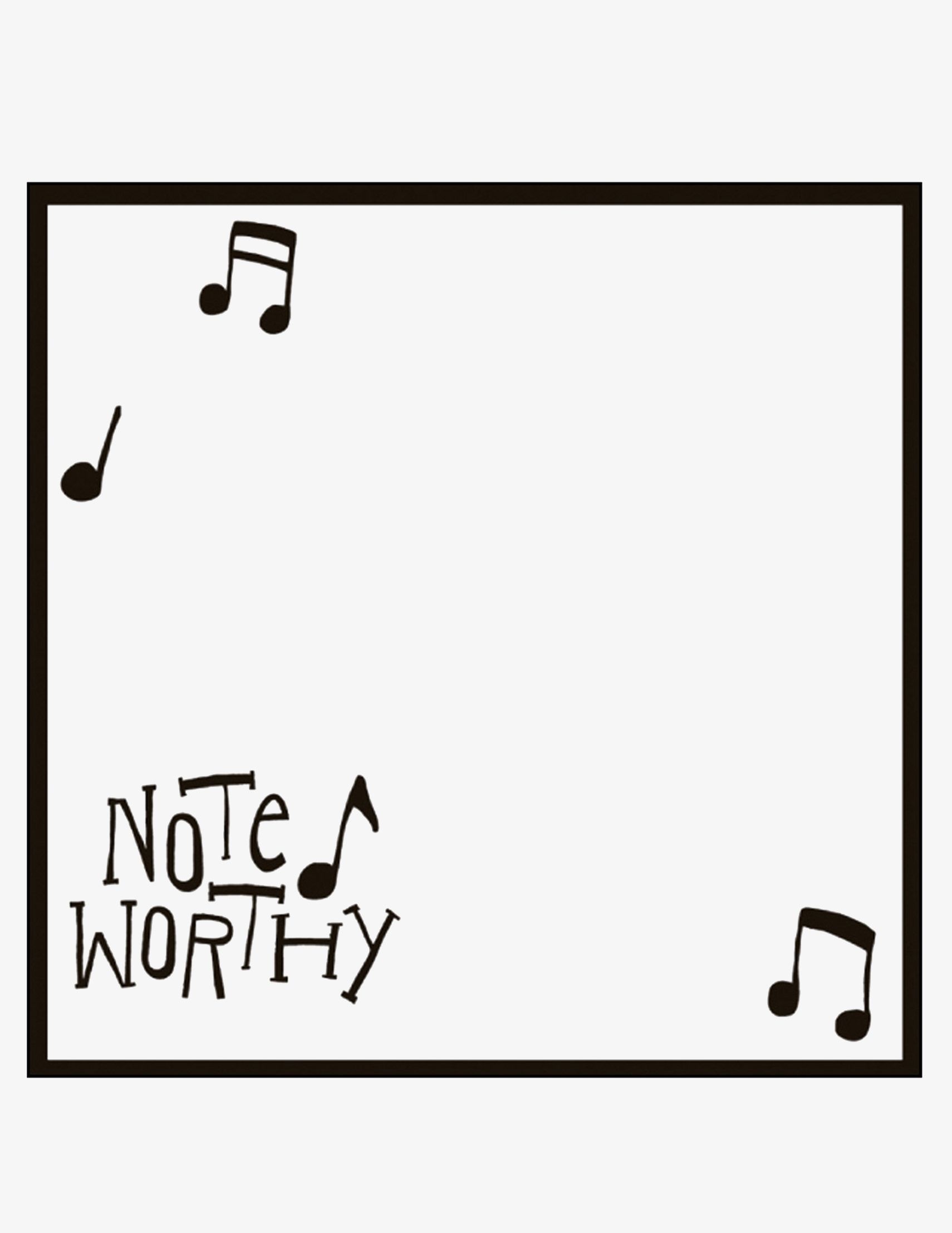 ayBx31ew Little Blue House Memo Sticky Notes - Musiknoten - Note Worthy