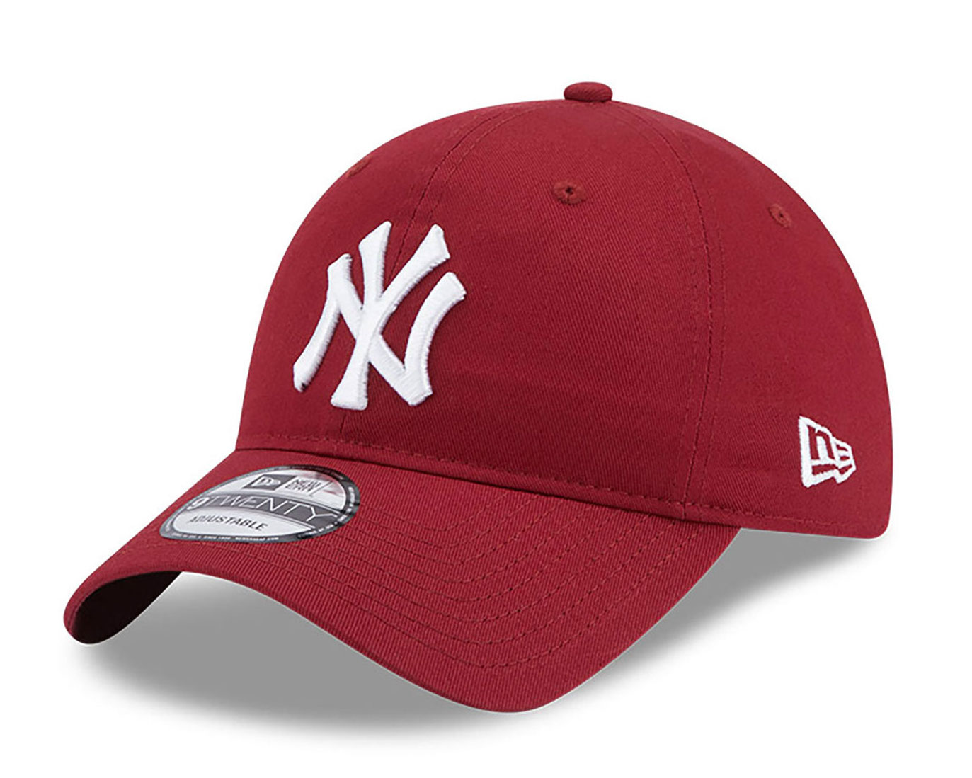 new-york-yankees-league-essential-dark-red-9twenty-adjustable-cap-60364412-left New Era New York Yankees League Essential 9TWENTY Verstellbare Cap - Maroon Rot