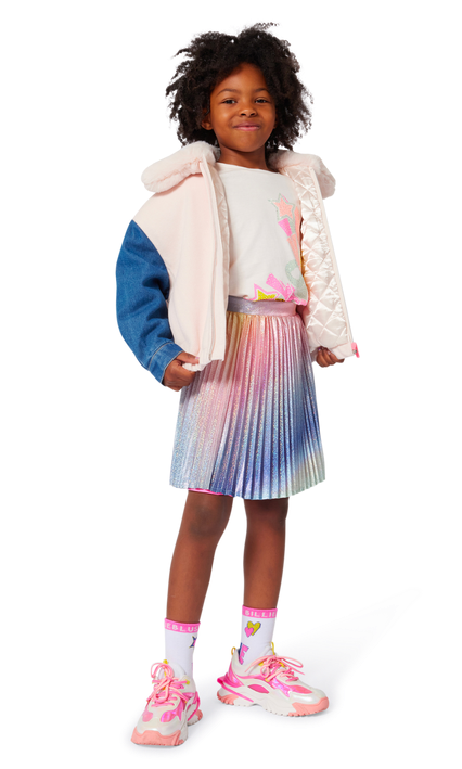Billieblush Plissee-Rock Glänzend Pastell Regenbogen Farbverlauf - SALE Billieblush Plissee-Rock Glänzend Pastell Regenbogen Farbverlauf - SALE