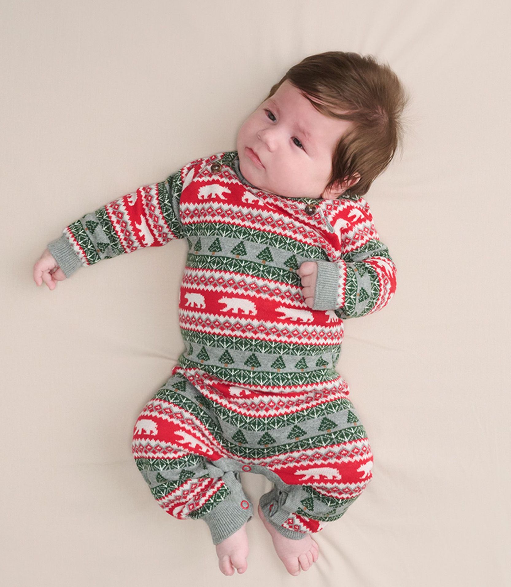 Hatley Baby Eisbären Fair Isle Strick Overall Norweger Strampler - SALE