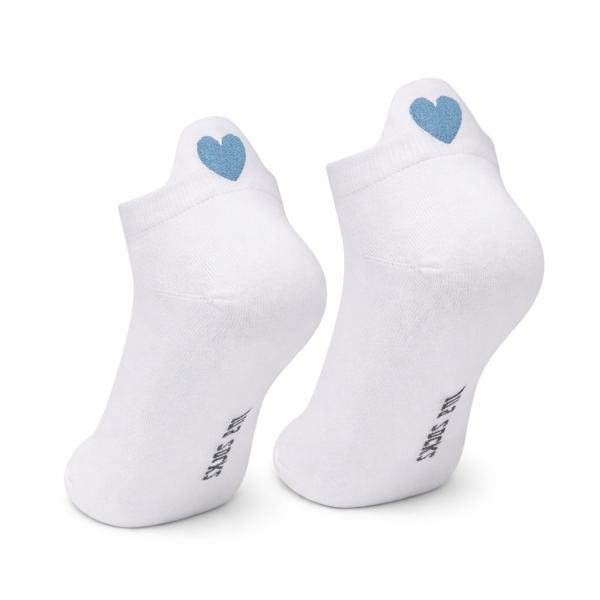 Lua Heart Sneaker Socken Herz in Hellblau