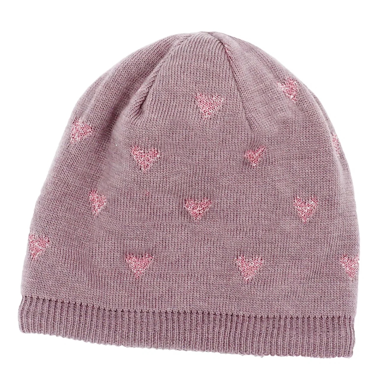 maximo Mädchen Beanie in Elderberry mit glitzernden Herzen – Wintermütze mit Fleecefutter maximo Mädchen Beanie in Elderberry mit glitzernden Herzen – Wintermütze mit Fleecefutter