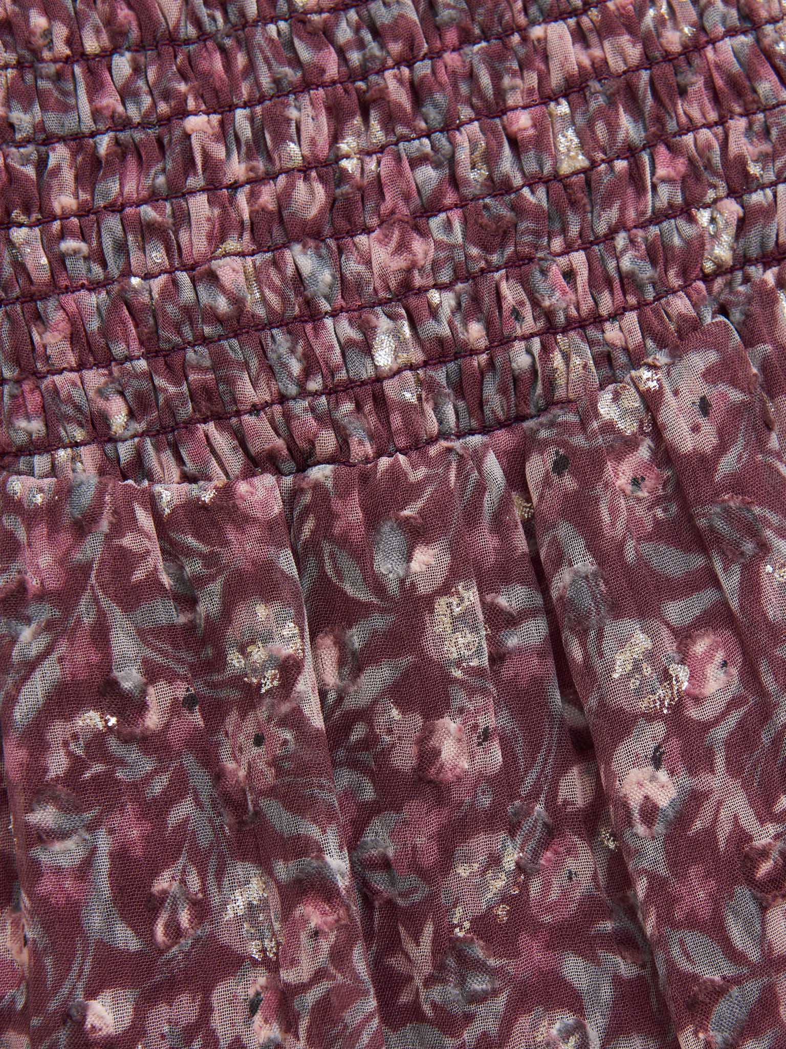 Creamie Dobby Kleid All-over Print - Vineyard Wine/Blumen auf Weinrot - SALE Creamie Dobby Kleid All-over Print - Vineyard Wine/Blumen auf Weinrot - SALE