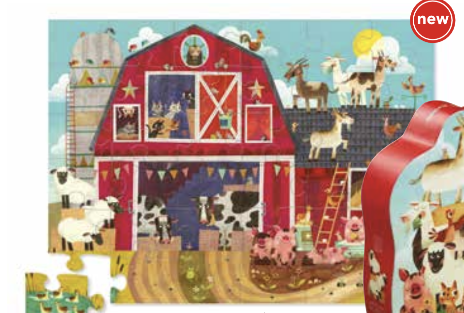 Crocodile Creek Puzzle - Barnyard Buddies - Bauernhof Freunde - 36 Teile 