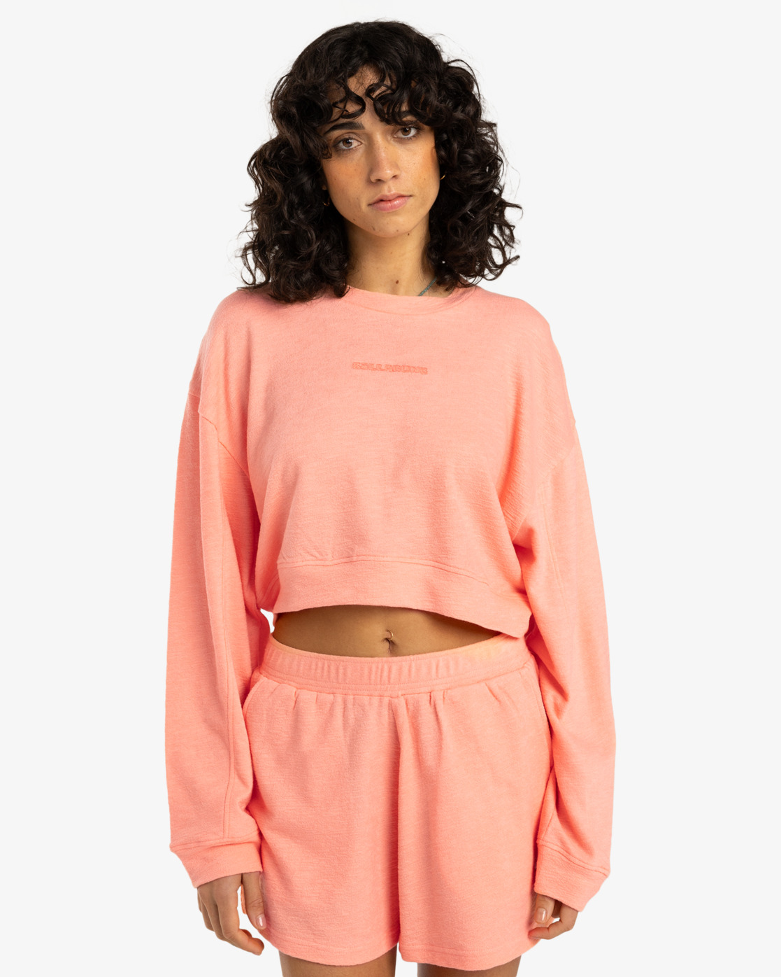 Billabong Cropped - Sweatshirt für Frauen in Peach Tart/Pfirsich - SALE Billabong Cropped - Sweatshirt für Frauen in Peach Tart/Pfirsich - SALE