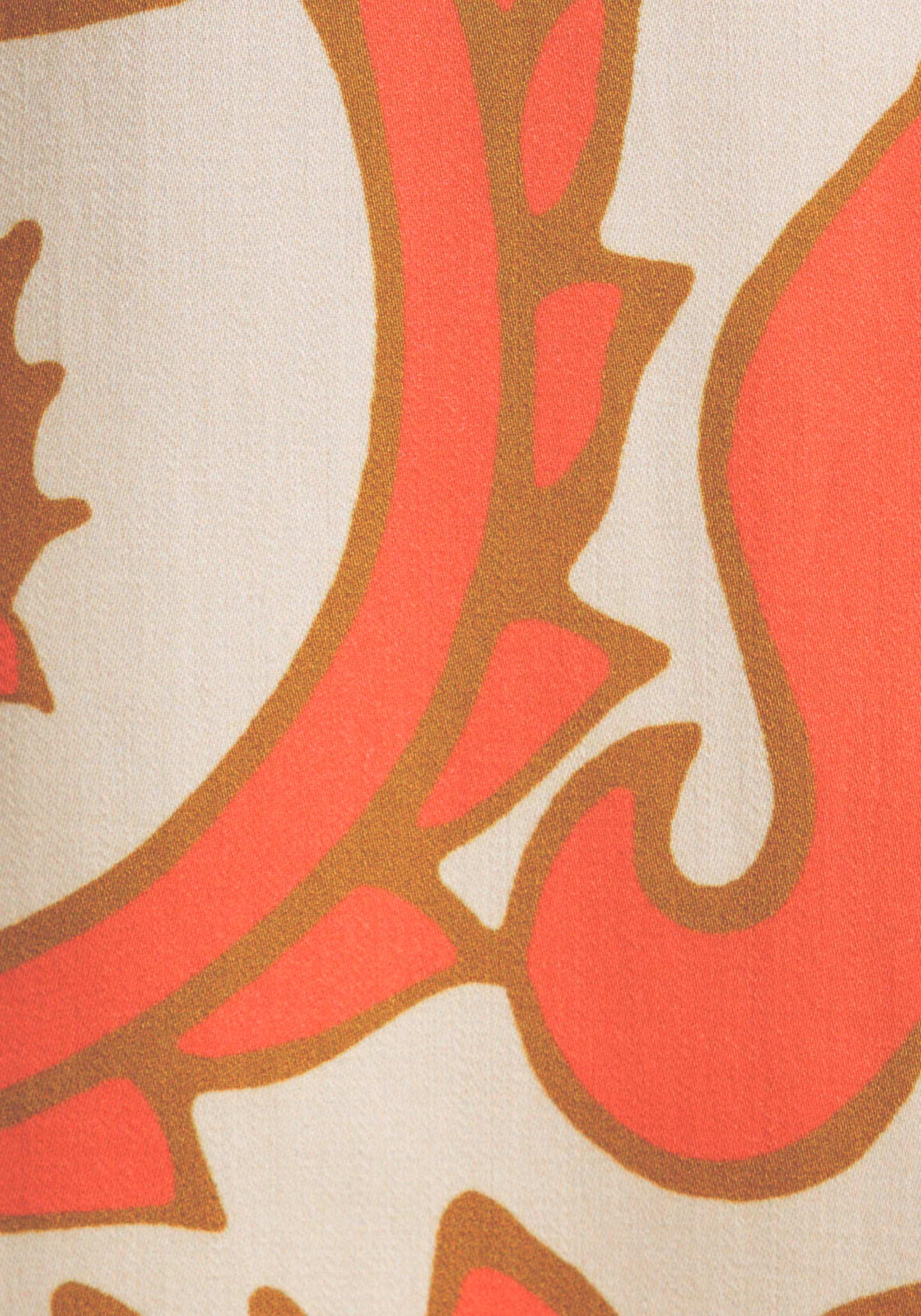Seidensticker Langarm Maxi Blusenkleid in Creme mit Coral Blumen - SALE