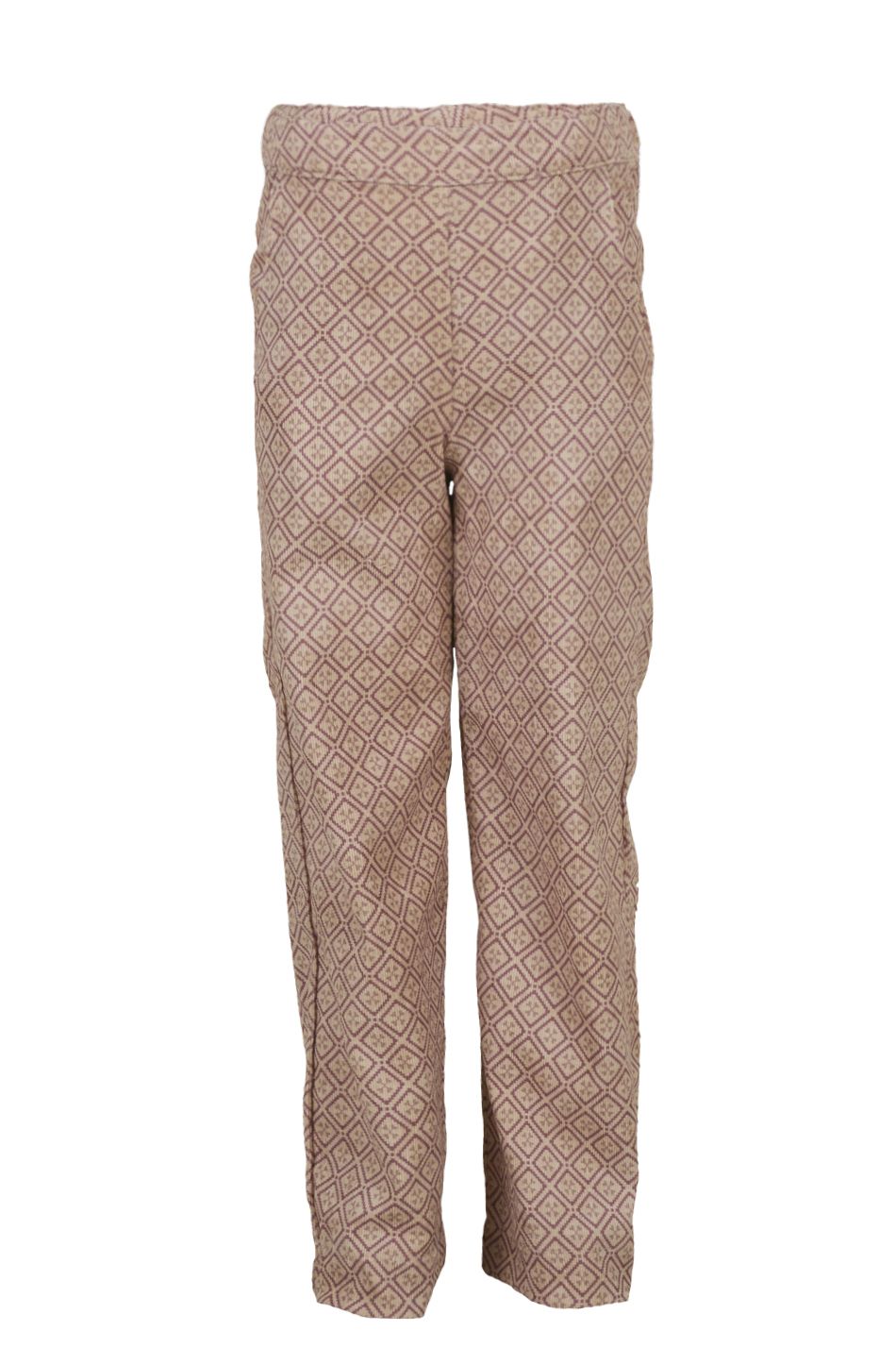 Mini Rebels SENIA Feinkord Hose mit Rautenmuster in Ecru