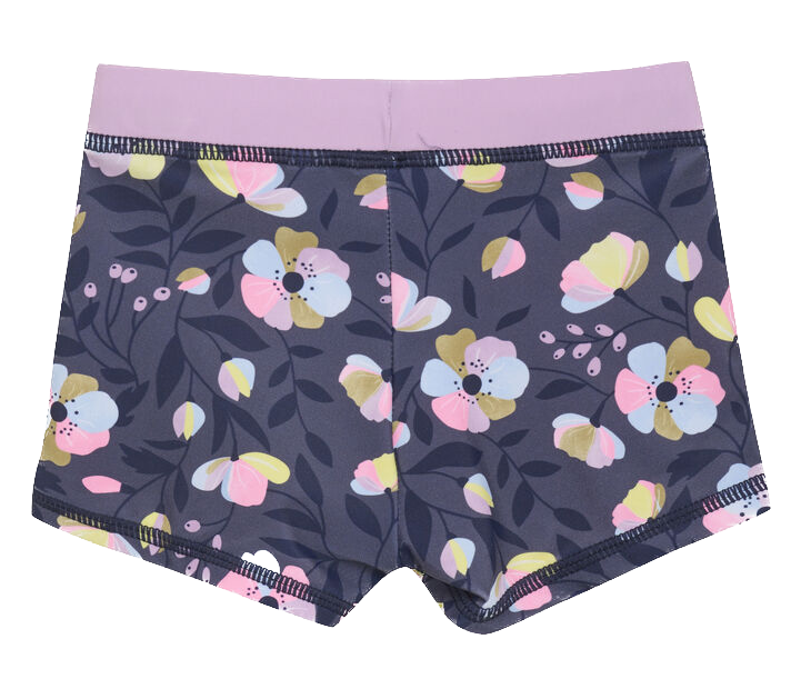 720211_6071_B-small Color Kids Baby Badehose - Flieder/Grau geblümt