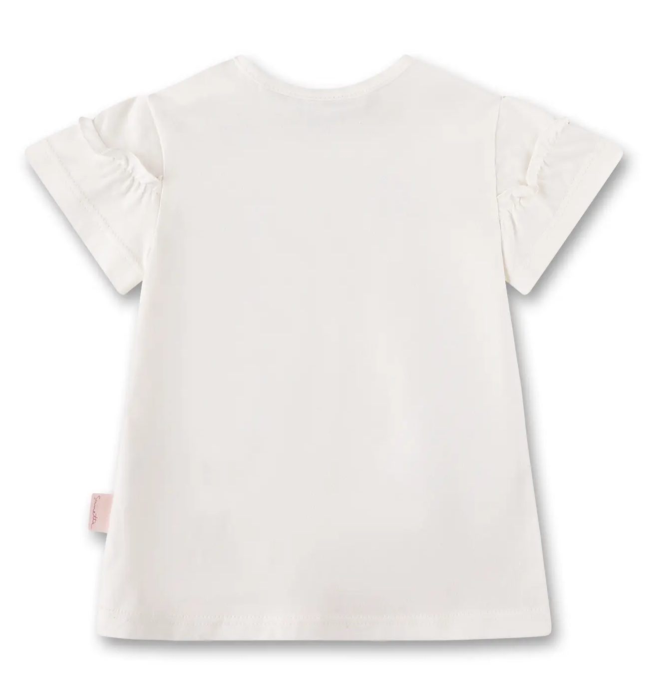 Sanetta Kurzam T-Shirt in Weiß - Erdbeere - SALE