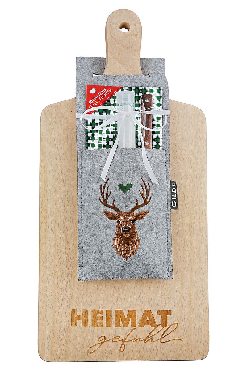 44331_1_1_21 Gilde Holz Schneidebrett Set - Heimatliebe