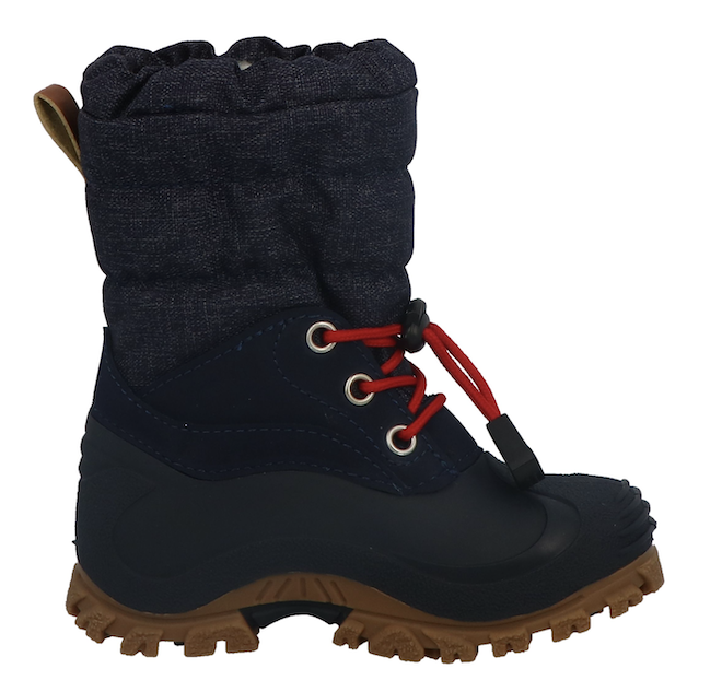 Lurchi FIPS Kinder Schneestiefel in Navy mit Futter und Gummisohle