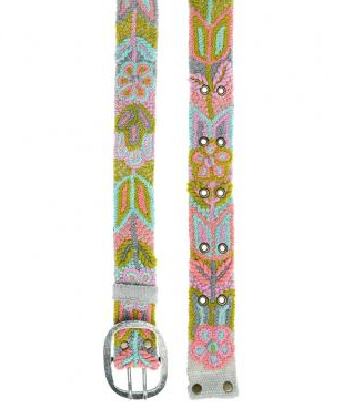 Smitten Gürtel bestickt mit bunten Blumen - Floricita Dulce