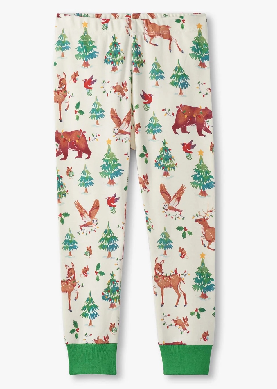 Hatley Langarm Pyjama Bio-Baumwolle Holiday Animals - Waldtiere Weihnachten