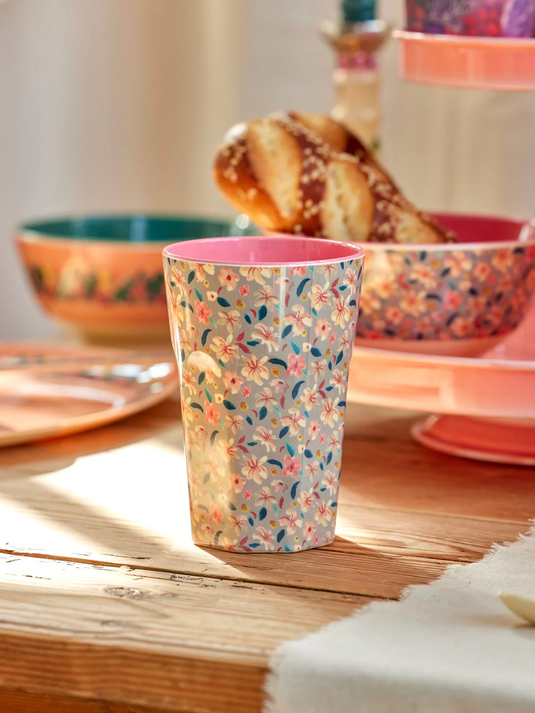 RICE Hoch Tall Becher Groß - Sandy Blumen RICE Hoch Tall Becher Groß - Sandy Blumen