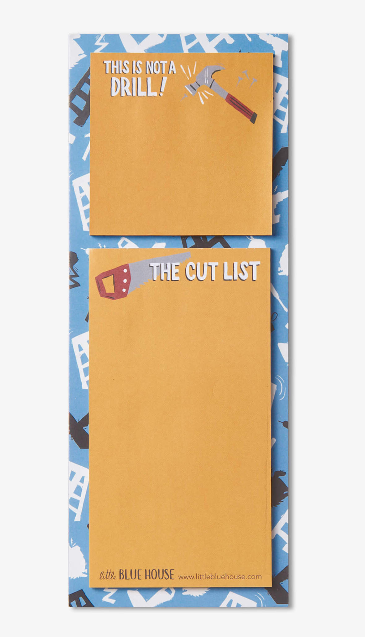 Little Blue House Magnetische Notizblock Liste & Sticky Memo Notes - Not a Drill - SALE