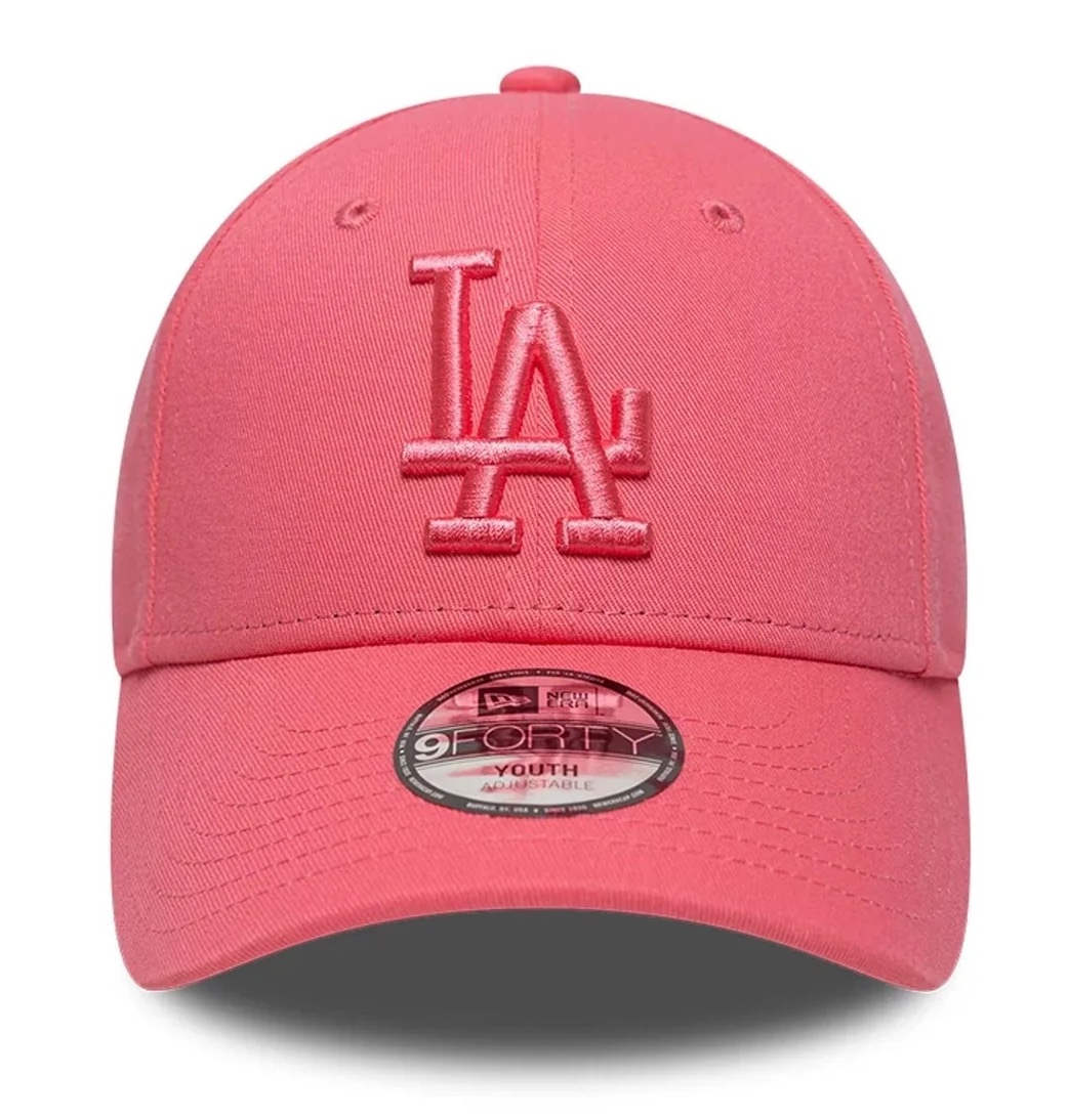 New Era Cap Coral Pink MLB League Essential LA Dodgers 9FORTY Cap - Coral 