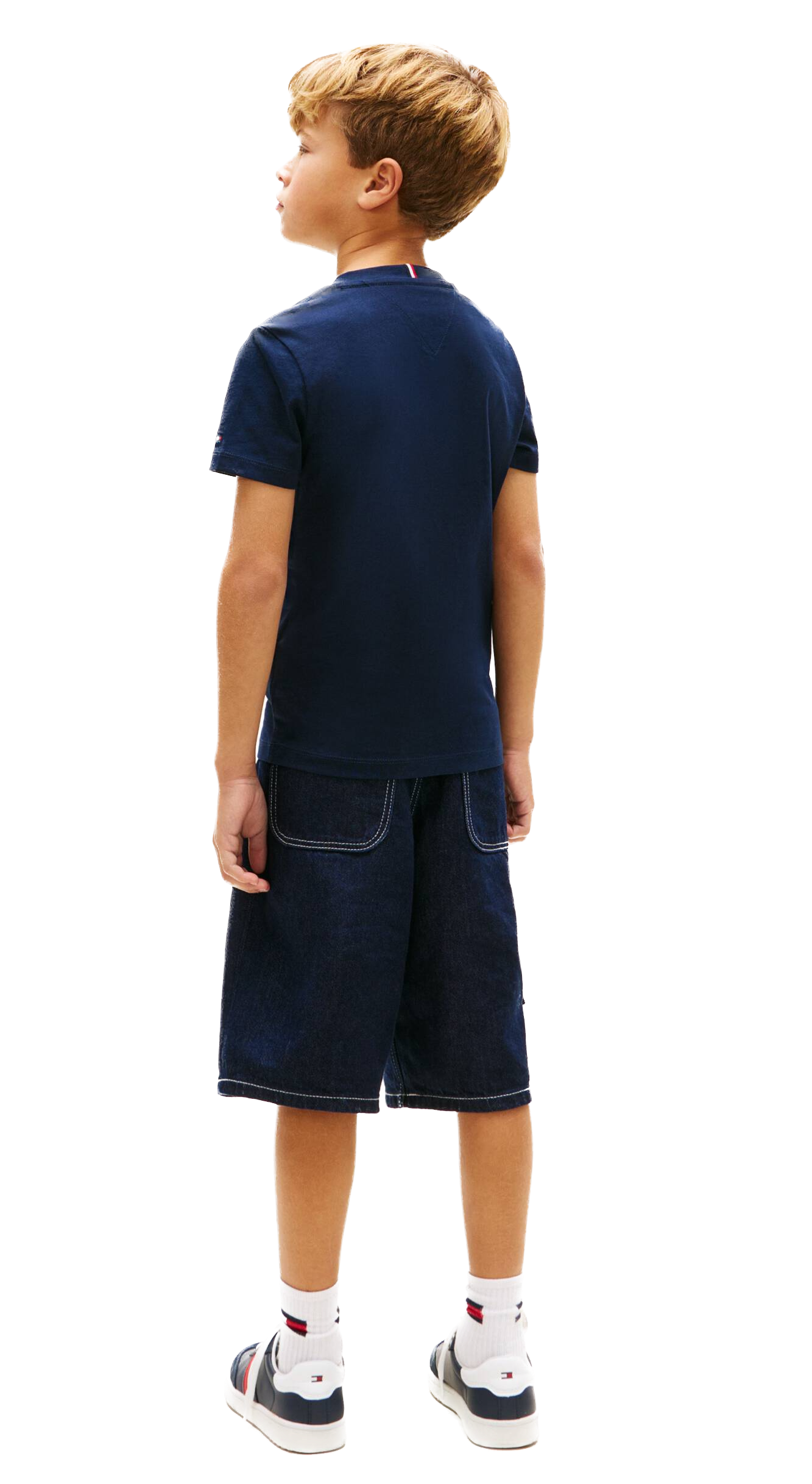 Tommy Hilfiger Jungs T-Shirt in Navy - Buzzer Beater Tommy Hilfiger Jungs T-Shirt in Navy - Buzzer Beater