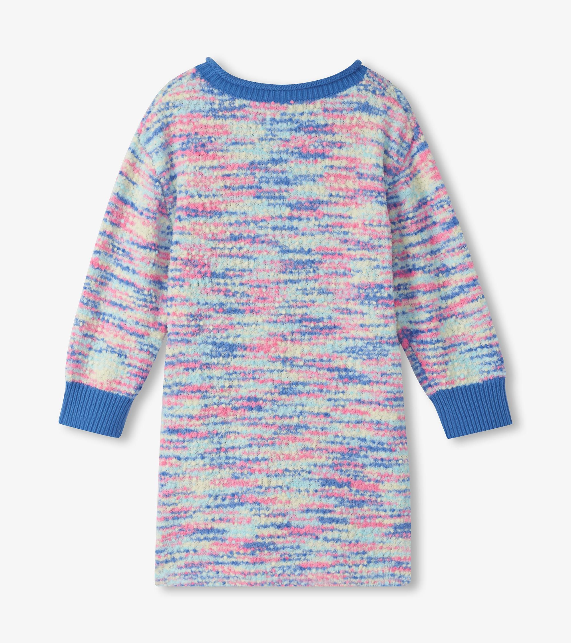 Hatley Blue Boucle Strickkleid Blau Multifarbe Hatley Blue Boucle Strickkleid Blau Multifarbe