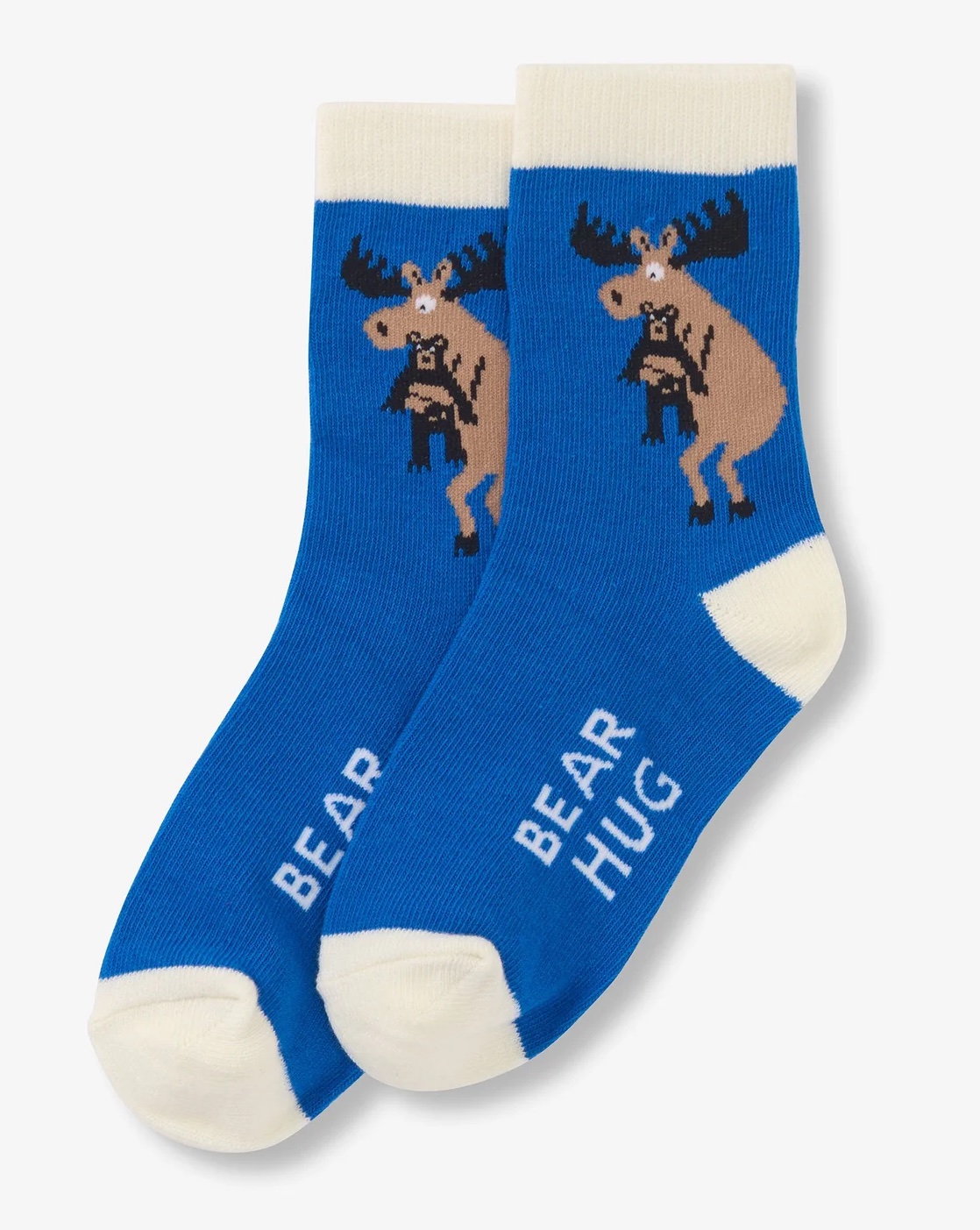 Little Blue House Kinder Socken in Blau - Bär Umarmung - Bear Hug