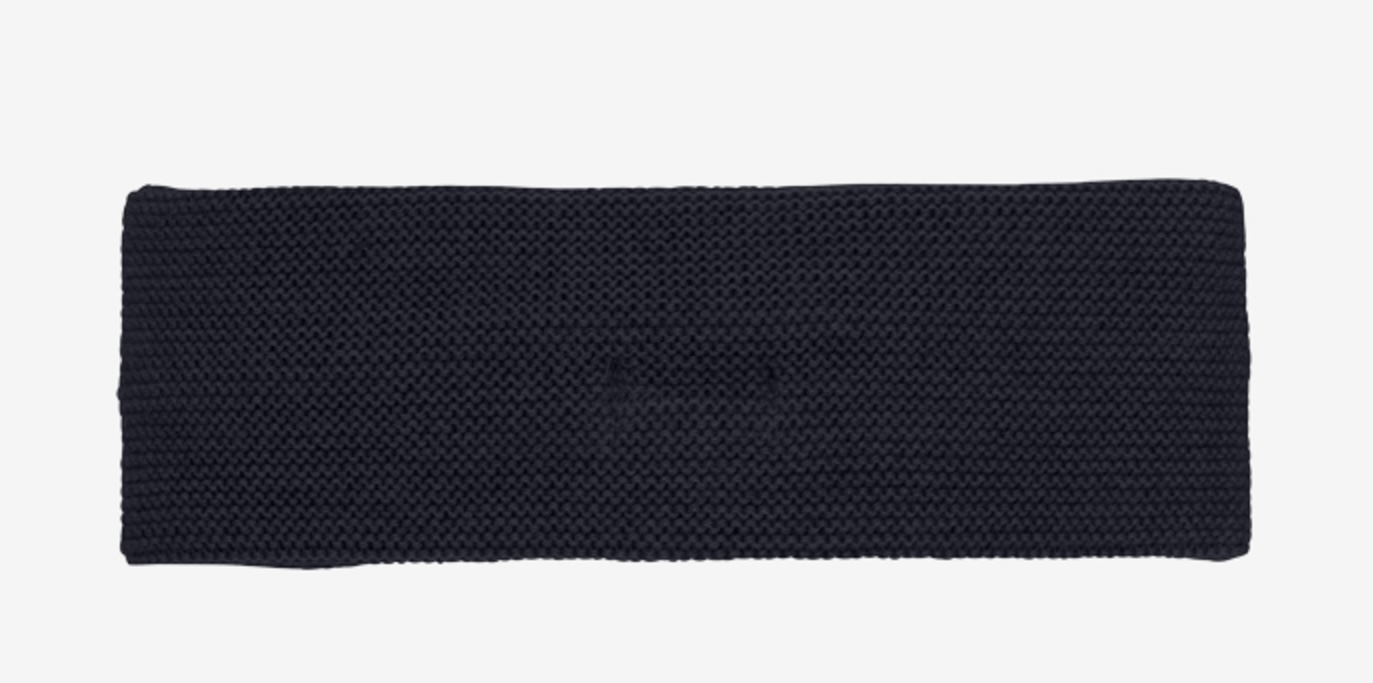 HUTTELiHUT Stirnband mit Knoten aus Merinowolle in Navy