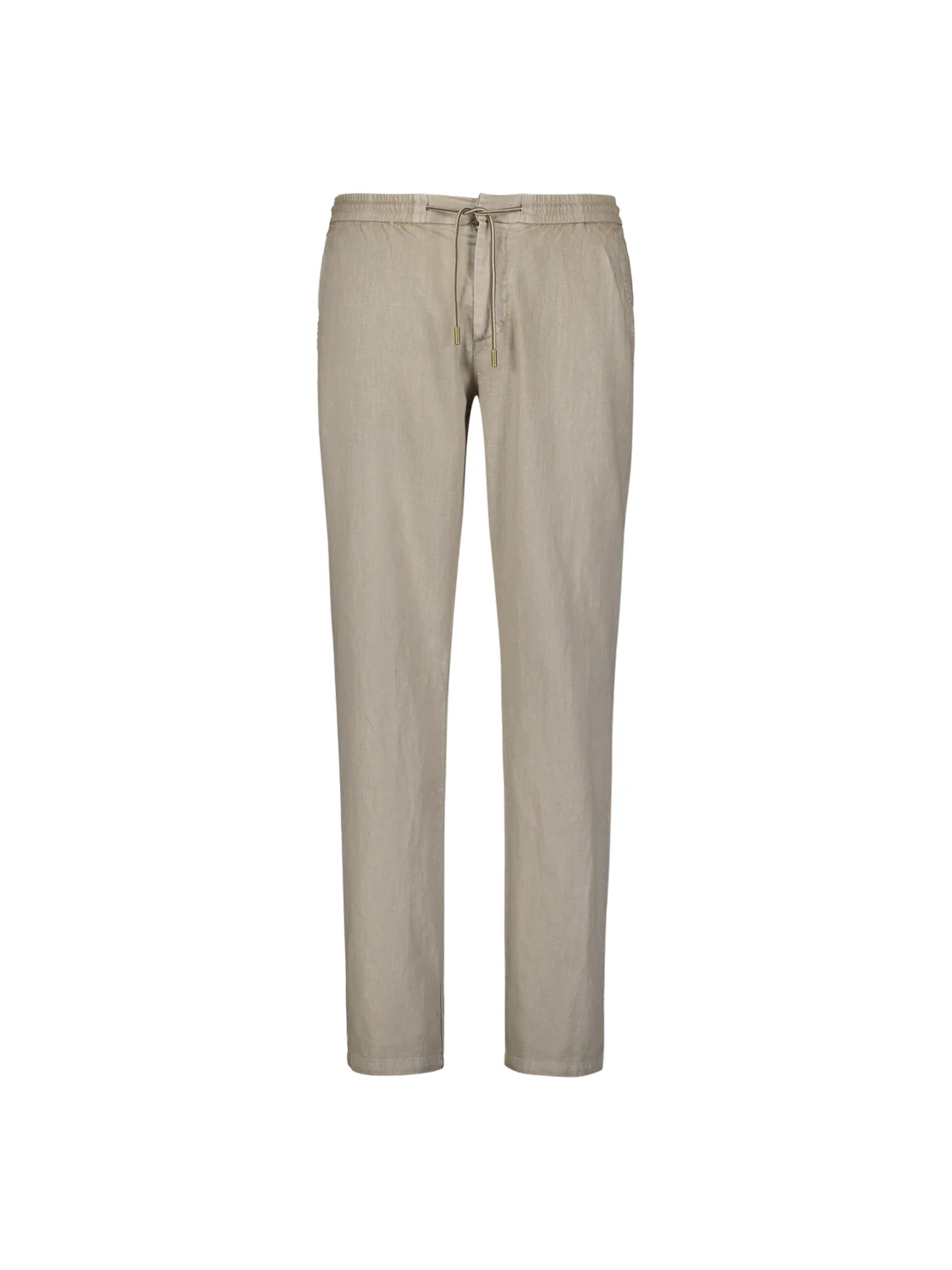 NO EXCESS Leinen Hose Lässig mit Drawstring in Light Dessert Beige