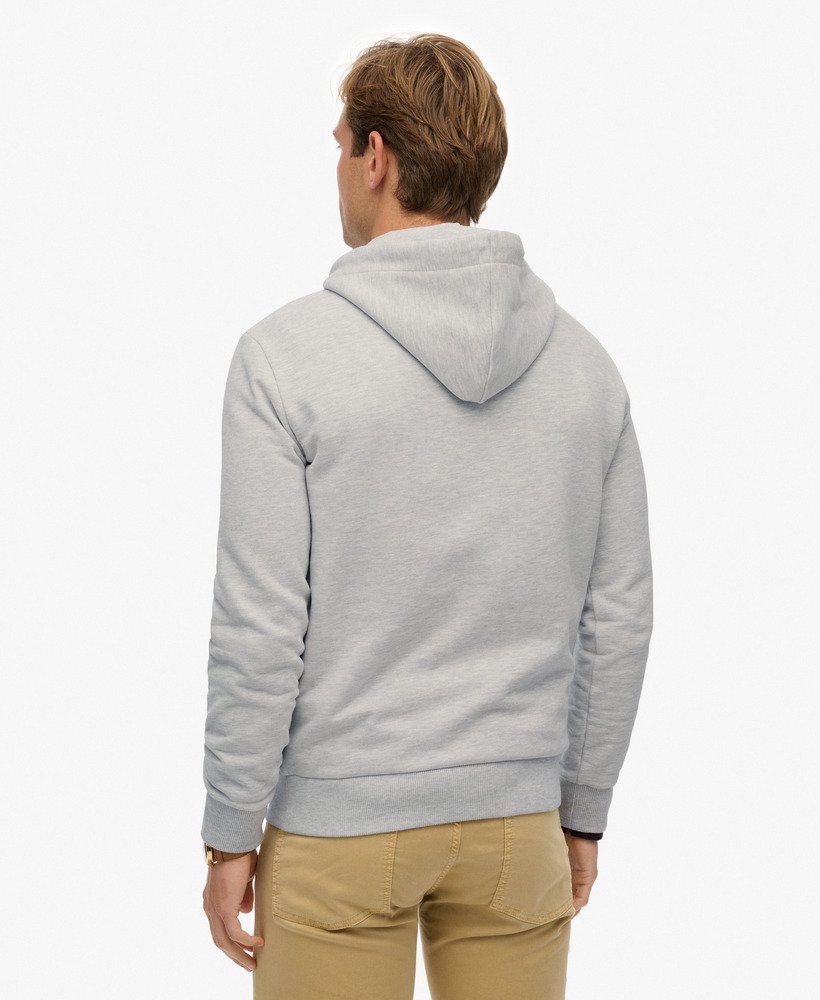 Superdry Herren Kapuzenpullover in Grau mit Bergen - Superdry Mountain Logo Superdry Herren Kapuzenpullover in Grau mit Bergen - Superdry Mountain Logo
