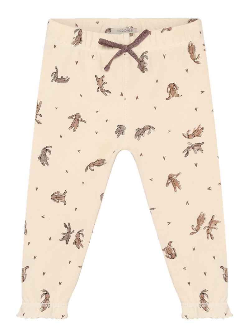 Noppies Baby Mädchenhose in Buttercreme mit Hasen Allover und Schleife – GOTS Bio-Baumwolle Noppies Baby Mädchenhose in Buttercreme mit Hasen Allover und Schleife – GOTS Bio-Baumwolle
