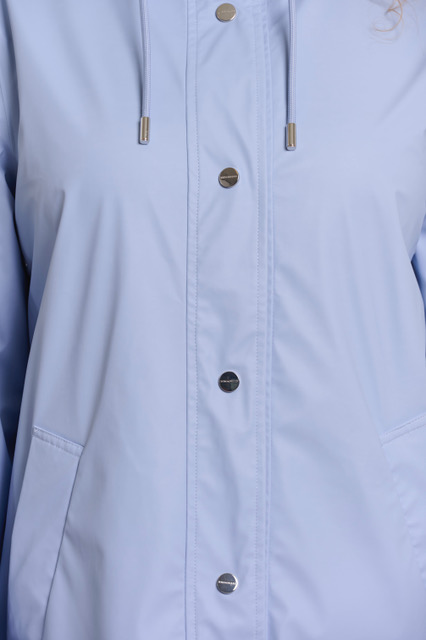 Rino & Pelle Ishana Damen wendbarer Regenmantel - Light Blue & black Leo