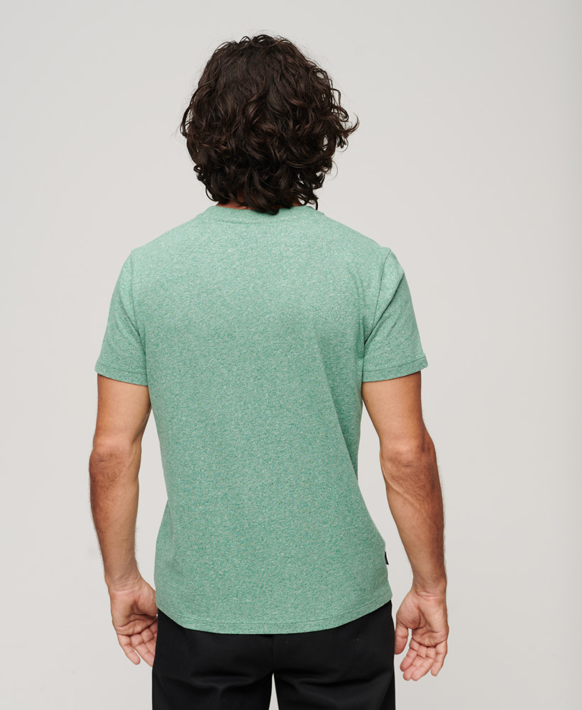 upload9223368955666337179 Superdry Herren T-Shirt Essential in Bright Green Grit mit Logo