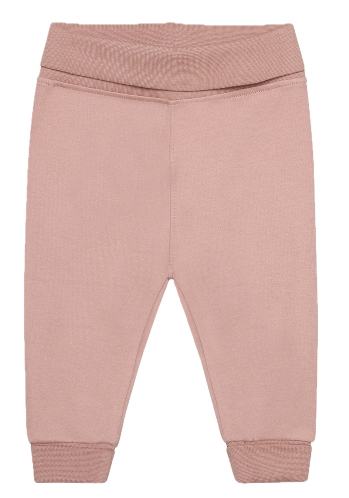 Minymo Baby Sweathose in Fawn Rosa mit Babybund 