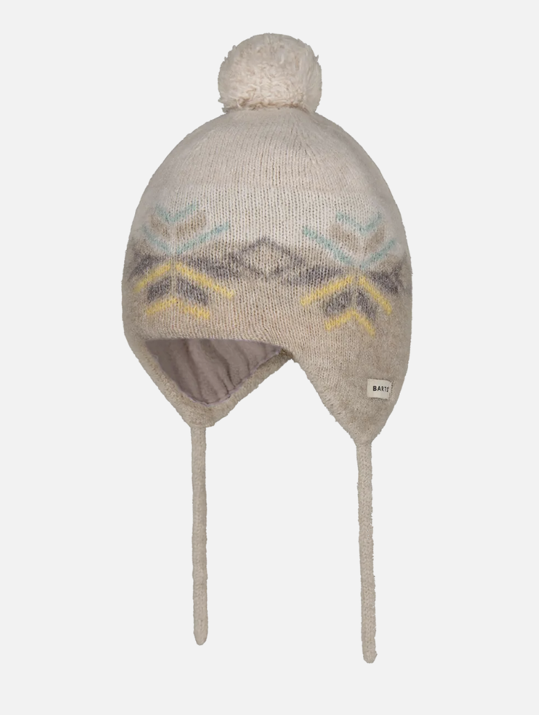 Barts Baby Lorek Earflap Mütze Wintermuster - Mint/Gelb/Braun Barts Baby Lorek Earflap Mütze Wintermuster - Mint/Gelb/Braun
