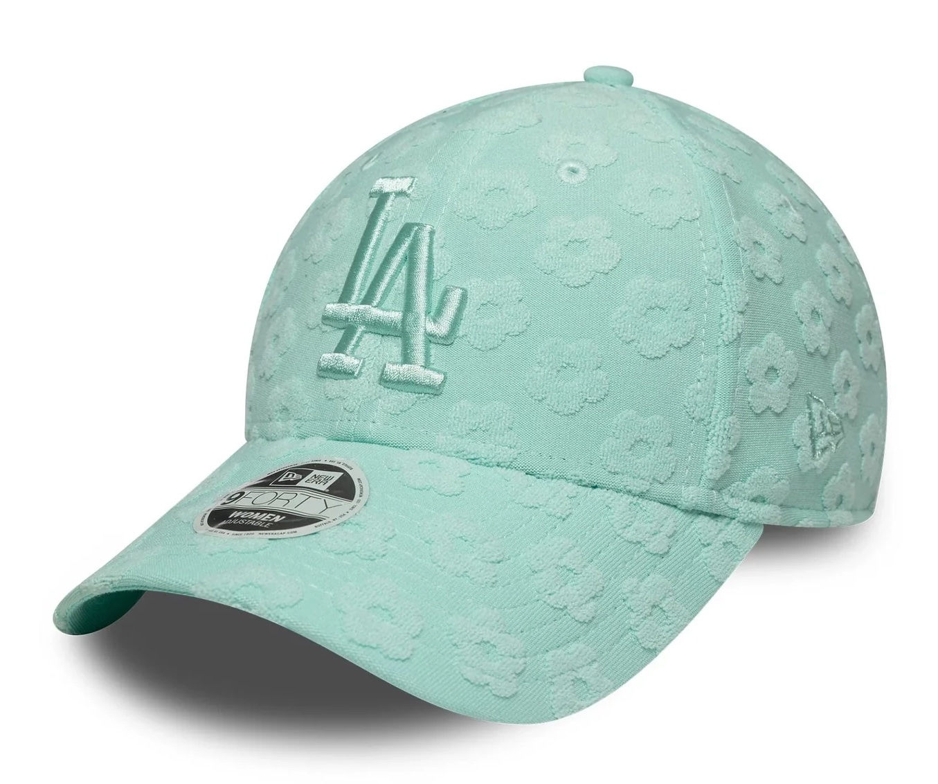 New Era Pastellgrüne LA Dodgers Damen MLB Floral 9FORTY Verstellbare Cap - Frottee Blumen Mint New Era Pastellgrüne LA Dodgers Damen MLB Floral 9FORTY Verstellbare Cap - Frottee Blumen Mint