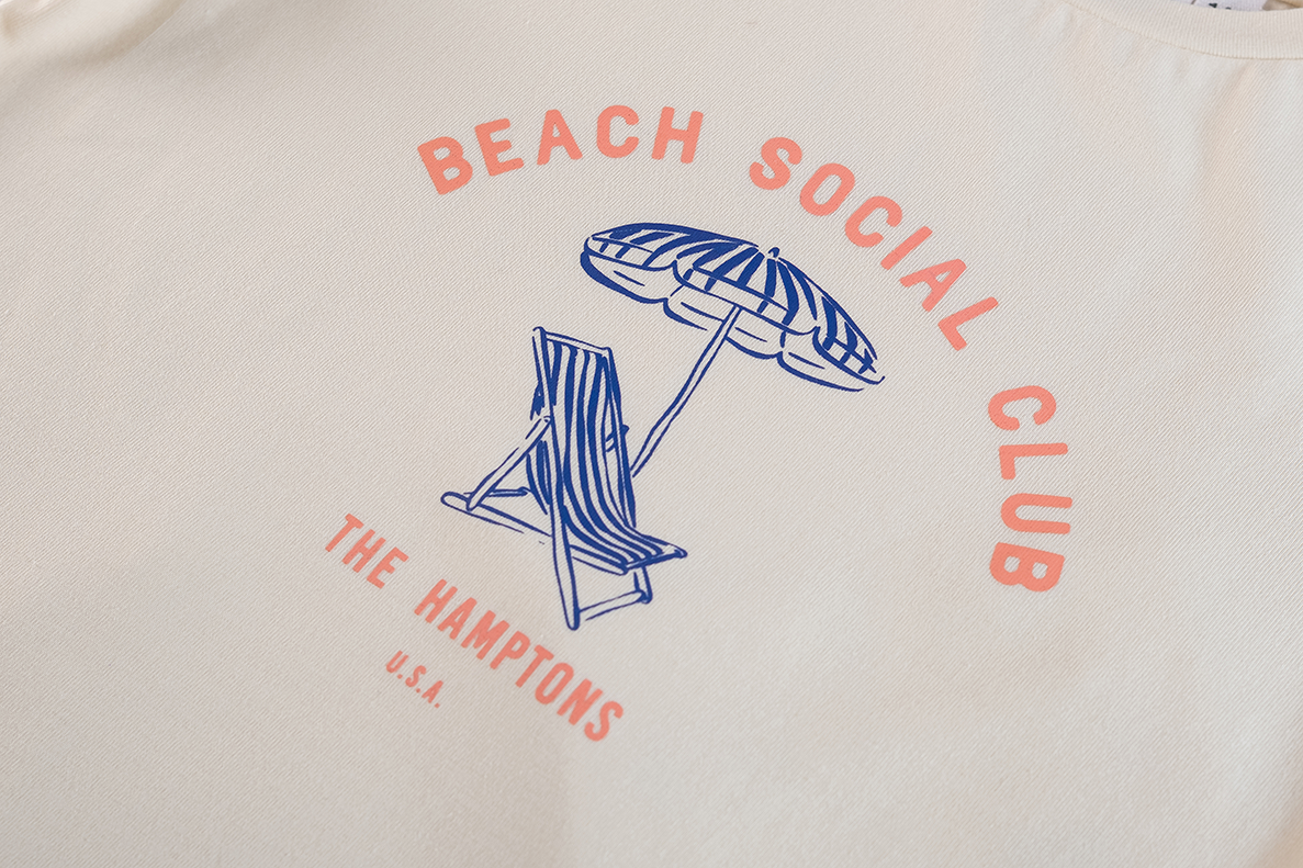 Someone Joan Awesome Kurzarm T-Shirt in Dark Ecru - Beach Club - The Hamptons Someone Joan Awesome Kurzarm T-Shirt in Dark Ecru - Beach Club - The Hamptons