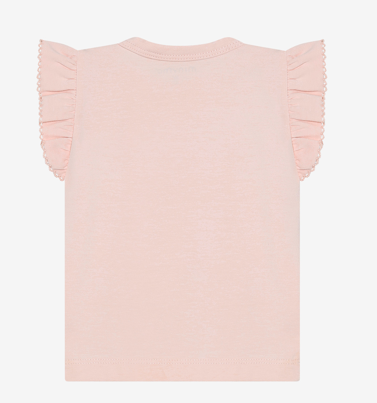 Minymo Kurzarm T-Shirt in Peach Blush - Krake mit Blumen Minymo Kurzarm T-Shirt in Peach Blush - Krake mit Blumen