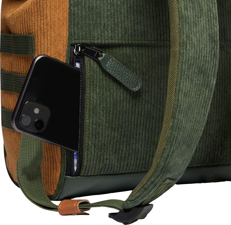 Cabaia Rucksack DOHA Small mit Laptop-Fach - Oliv Grün Cord