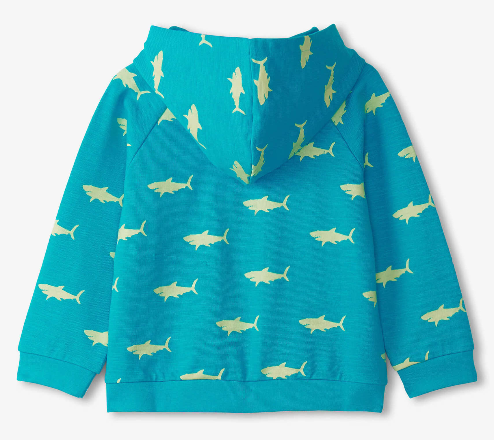 Hatley Baby Zipper Hoodie Jacke in Türkis Blau - Haifische
