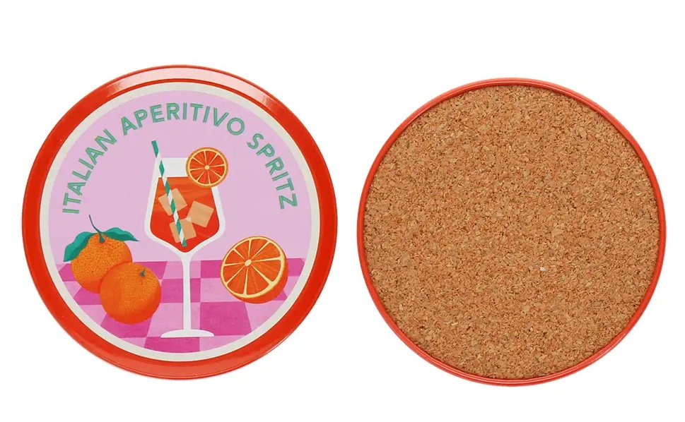 Rex London Untersetzter Set - Metalluntersetzer (4er-Set) - Aperitivo Spritz Rex London Untersetzter Set - Metalluntersetzer (4er-Set) - Aperitivo Spritz