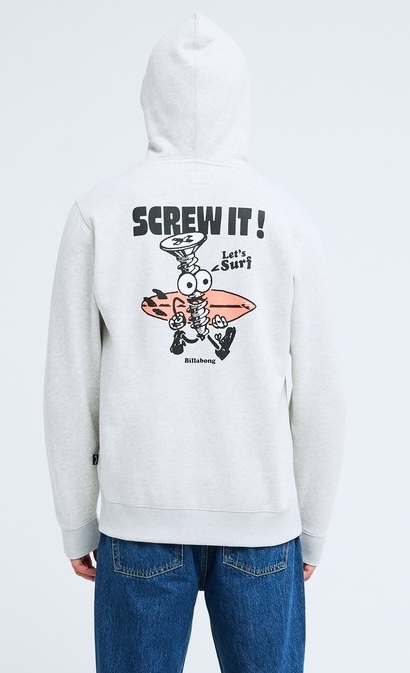Billabong Foundation Hoodie für Herren in Grau - Screw it Billabong Foundation Hoodie für Herren in Grau - Screw it
