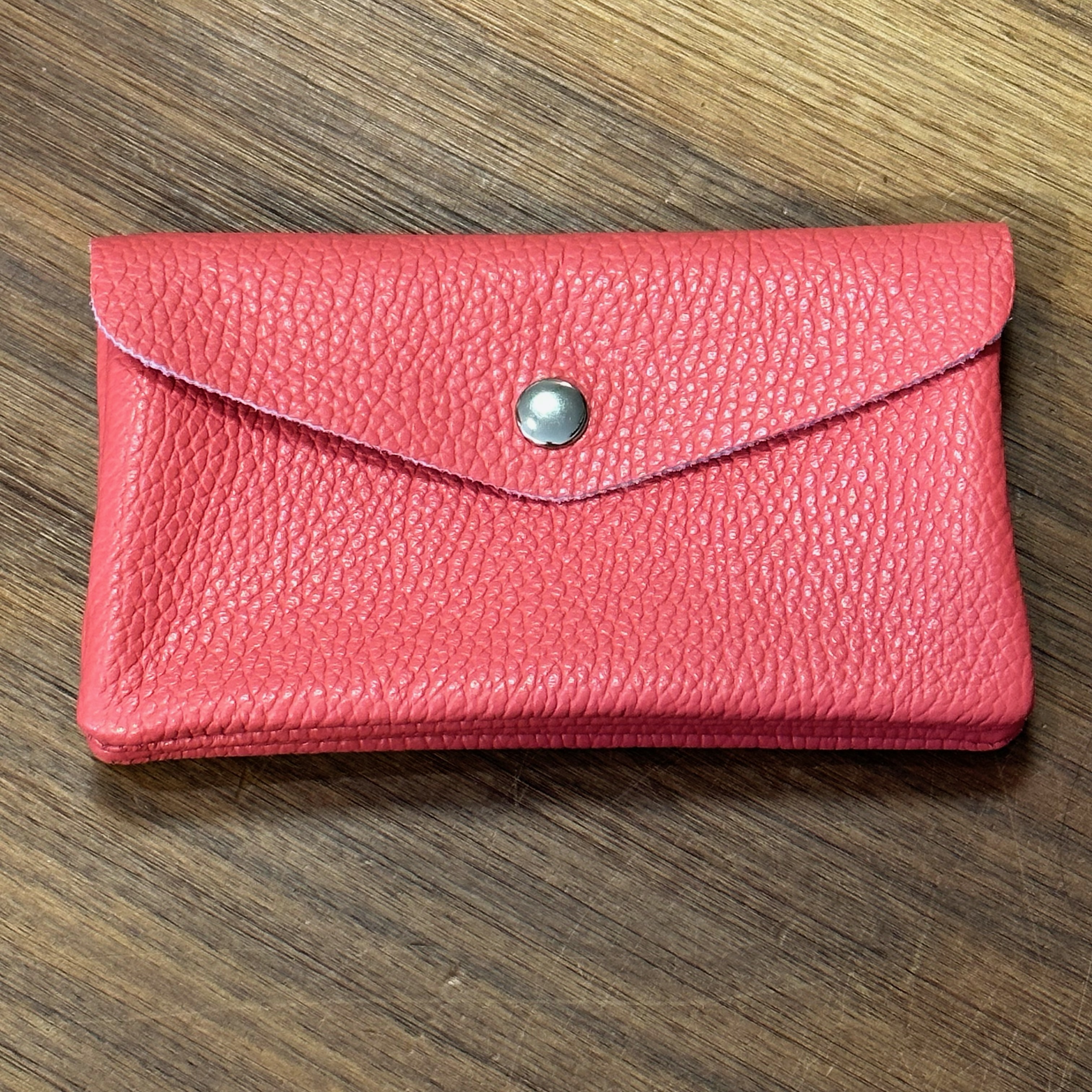 BFF Soft Leder Geldbeutel - Coral - Large