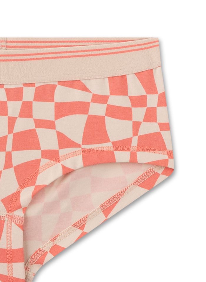 Sanetta Mädchen Cutbrief Panty Unterhose Orange Check Sanetta Mädchen Cutbrief Panty Unterhose Orange Check