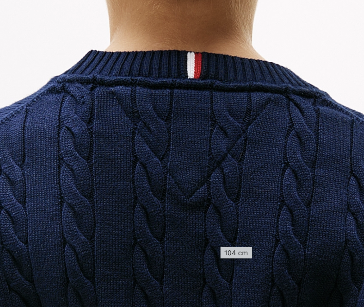 Tommy Hilfiger Jungs Zopfstrick Pullover in Navy Tommy Hilfiger Jungs Zopfstrick Pullover in Navy