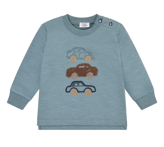 Hust & Claire Sofus Sweatshirt in Iron Blau - Autos - SALE