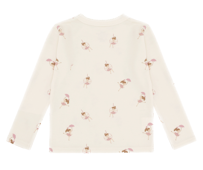 Hust & Claire Abba - Wolle Bambus Langarm Shirt in Creme - Line Dancer - Ballet Hust & Claire Abba - Wolle Bambus Langarm Shirt in Creme - Line Dancer - Ballet